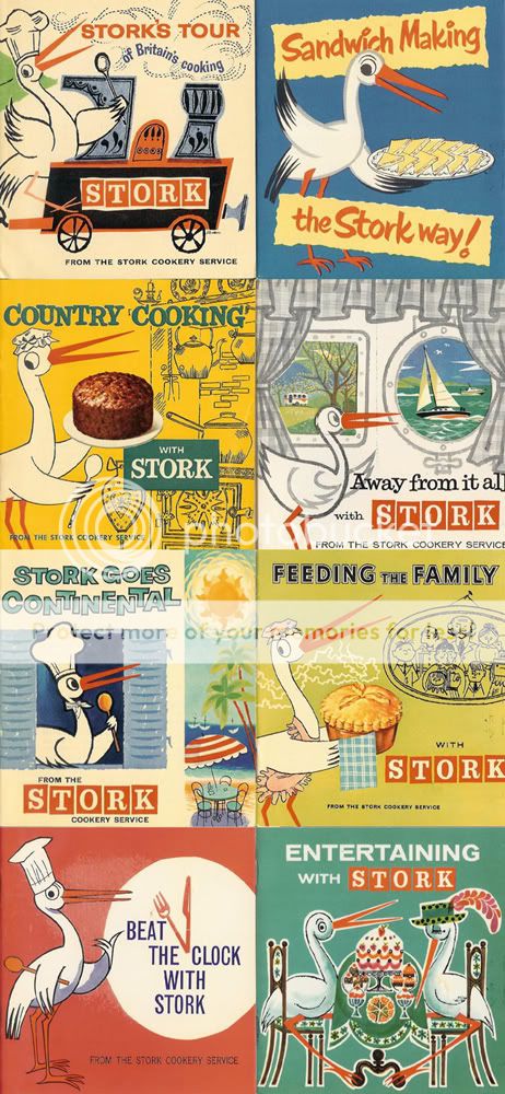 collection of Stork margarine cook books