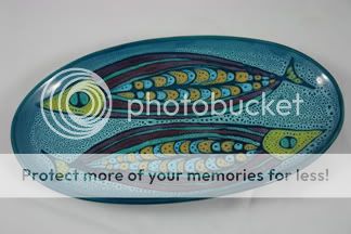 vintage pottery plate