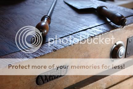 photo of antique butcher's block