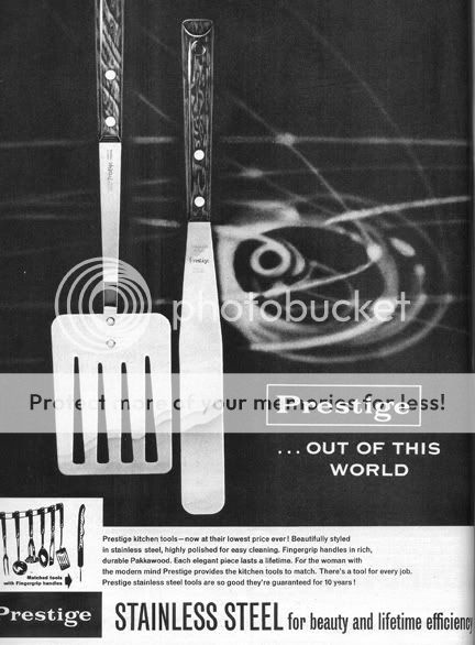 vintage Prestige utensils magazine advertisement