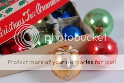 Vintage Christmas baubles