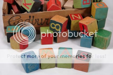 Vintage children's building blocks