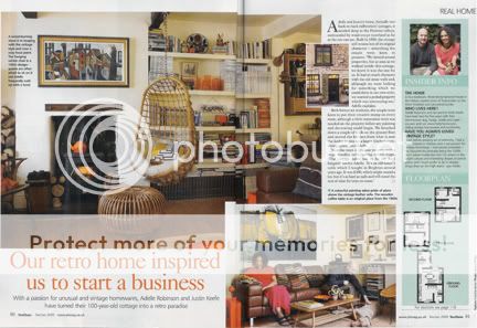 1st double page spread in December 2008 edition of Your Home magazine