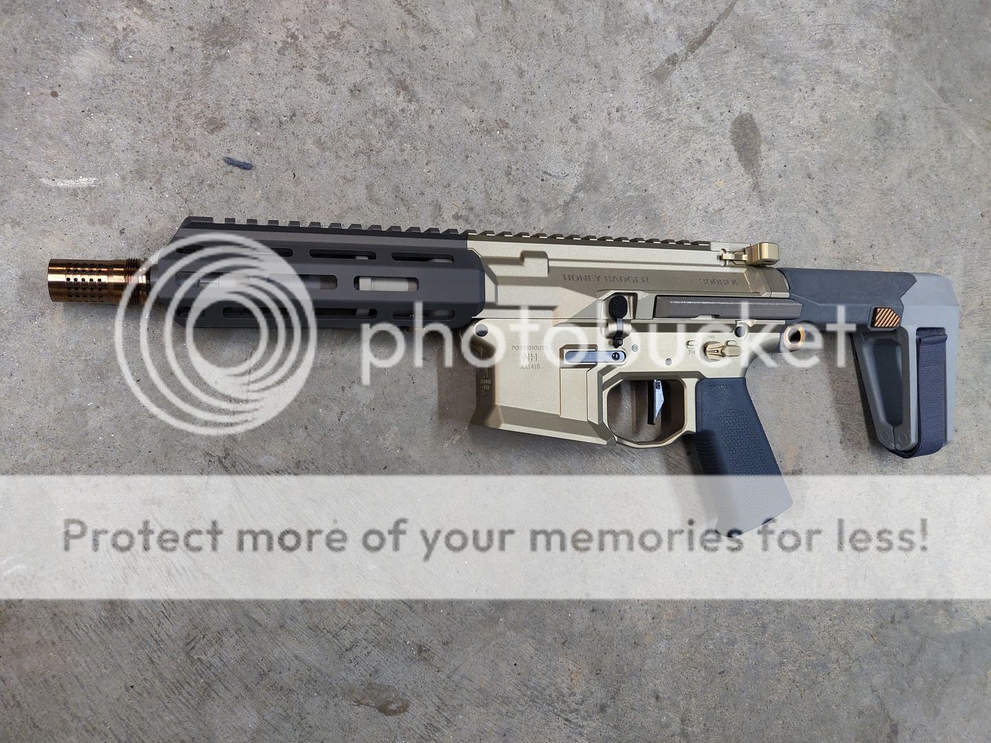 Honey Badger Pistol by Q 3000 SHIPPED